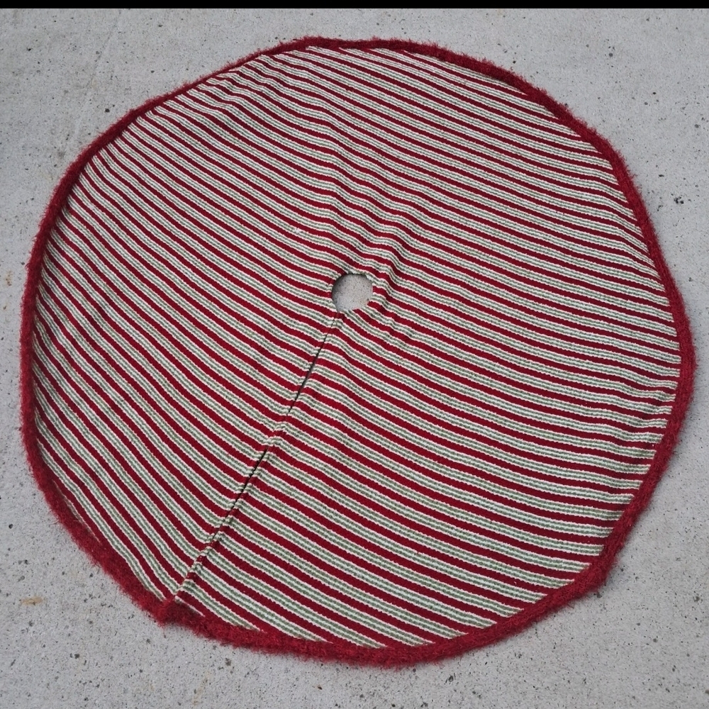 Striped Holiday Tree Skirt